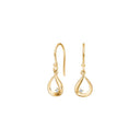 14kt. guldørehængere m. 0,018ct W/SI - 30552220500