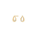 14kt. guldørestikker m. 0,044ct W/SI - 30552230500