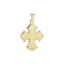 Lund Copenhagen - Vedhæng Dagmarkors Glat Bagside 16X13 Mm 333