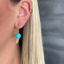 Creol with turquoise and feather - Sølv