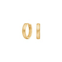 8kt. guldcreoler blank/mat 14mm - 30832560300