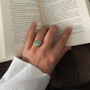 KOLO ring with Aquamarine - Forgyldt