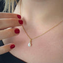 Baroque freshwaterpearl Vedhæng - Sølv
