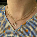 Collier links sølv fg.