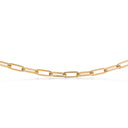 Collier long link sølv fg.