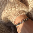 Armbånd chunky links sølv rh. 18,5+1,5cm