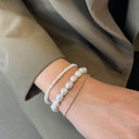 Armbånd fkp. 4-4,5 mm sølv fg. 17+2 cm