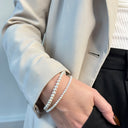 Armbånd fkp. 4-4,5 mm sølv fg. 17+2 cm