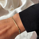 Armbånd oval slange sølv fg. 17+2cm