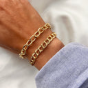 Armbånd bismarck sølv fg. 17,5+2,5 cm