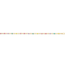 Armbånd multicolor emalje sølv fg. 17+2 cm