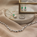 Armbånd dråber sølv rh. 17,5+2,5 cm