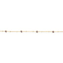 Armbånd lilla cubic zir.  sølv fg. 17+2 cm