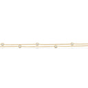 SoHo halskæde db. rk. cubic zir. sølv fg. 42+3 cm