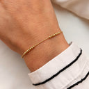 Armbånd kugler sølv fg. 17 + 2 cm
