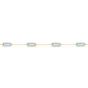 SoHo armbånd skyblue cubic zir. sølv fg. 17+2 cm