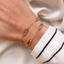 SoHo armbånd skyblue cubic zir. sølv fg. 17+2 cm