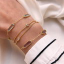 SoHo armbånd lavendel cubic zir. sølv fg. 17+2 cm