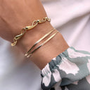 Armbånd db. række magic sølv fg. 17+2 cm