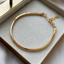 Armbånd square snakechain sølv fg. 17+3 cm