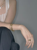 Carlo Bracelet Small Goldplated Silver