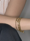 Saffi Bracelet Goldplated Silver