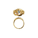My Love Rock Ring with Blue Topas/Pink Opal