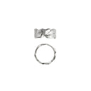Silver Splash Lava Ring
