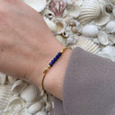 Lapis top til armring - Sølv