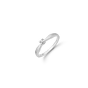 14Kt Hv.D.Ring 1X0,05Ct Wsi 4/G