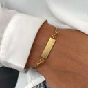 Signet top til armring - Forgyldt