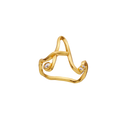 A Alphabet Ring - Forgyldt