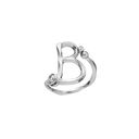 B Alphabet Ring - Sølv