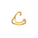 C Alphabet Ring - Forgyldt
