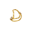 D Alphabet Ring - Forgyldt