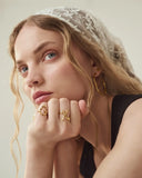 G Alphabet Ring - Forgyldt