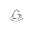 G Alphabet Ring - Sølv
