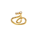 J Alphabet Ring - Forgyldt