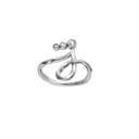 J Alphabet Ring - Sølv