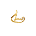 L Alphabet Ring - Forgyldt