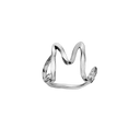M Alphabet Ring - Sølv