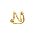 N Alphabet Ring - Forgyldt