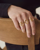O Alphabet Ring - Forgyldt