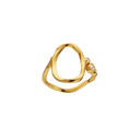 O Alphabet Ring - Forgyldt