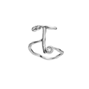 T Alphabet Ring - Sølv