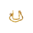 U Alphabet Ring - Forgyldt