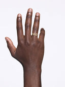 Dad Ring Goldplated Silver