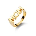 Mom Ring Goldplated Silver