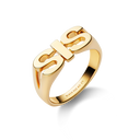 Sis Ring Goldplated Silver