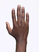 Lemon Disco Ring Silver